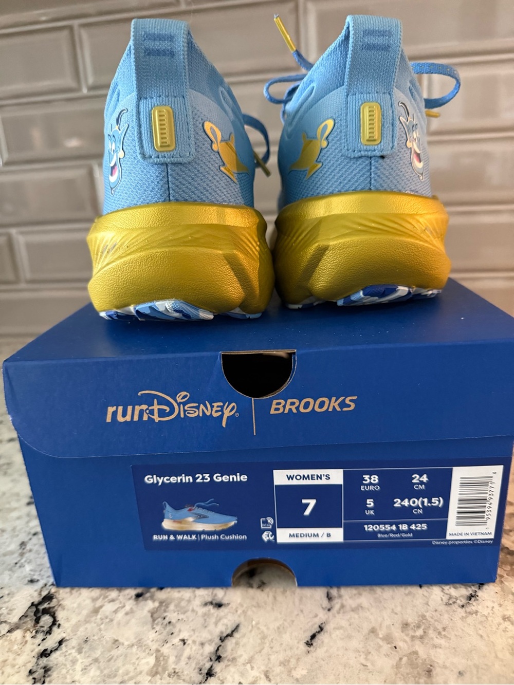 *Run Disney* Brooks Glycerin 23 RunDisney Genie sneakers - Picture 8 of 9